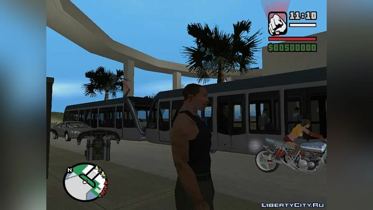 GTA SAxVCxLC Vice City трамваи на маршрутах v1.5 / GTA San Andreas