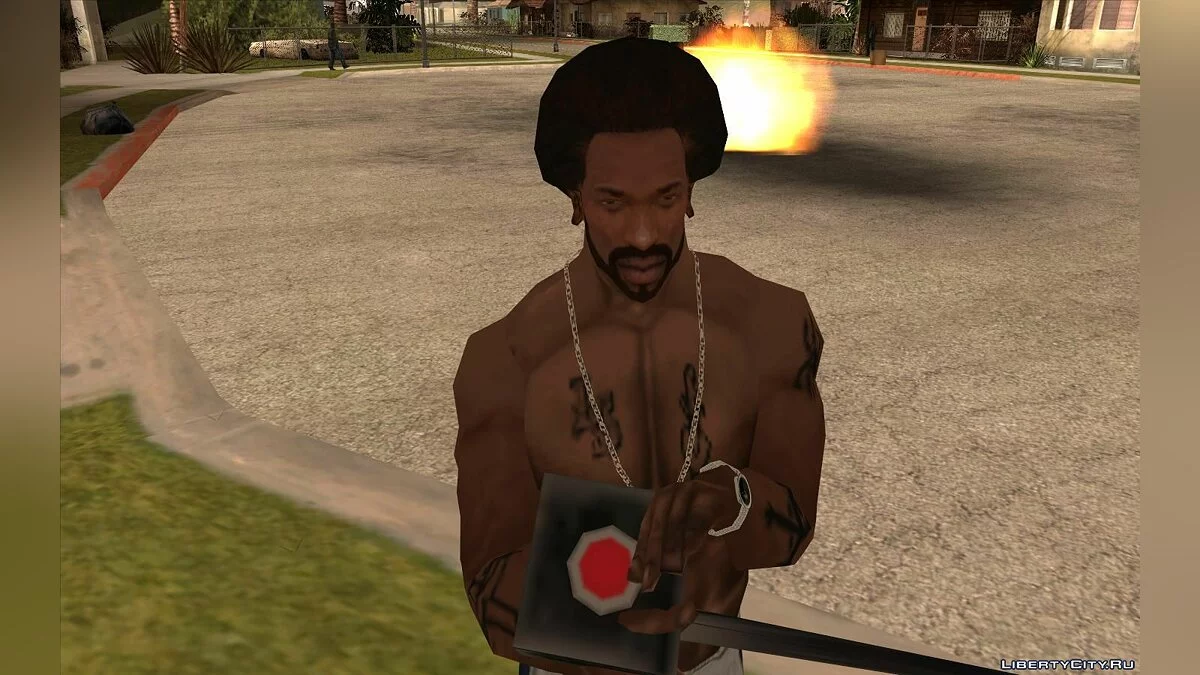 Неиспользованная анимация детонатора / GTA San Andreas