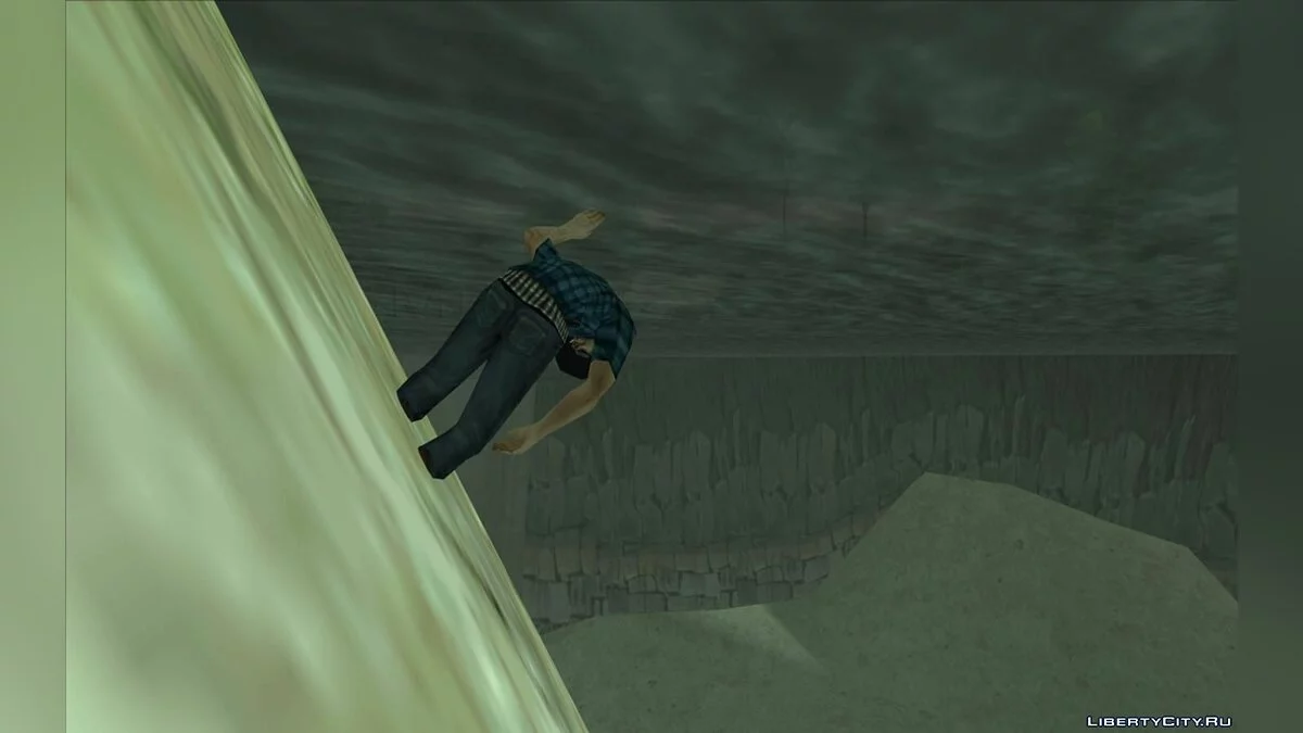 Труп человека идет под воду / GTA San Andreas