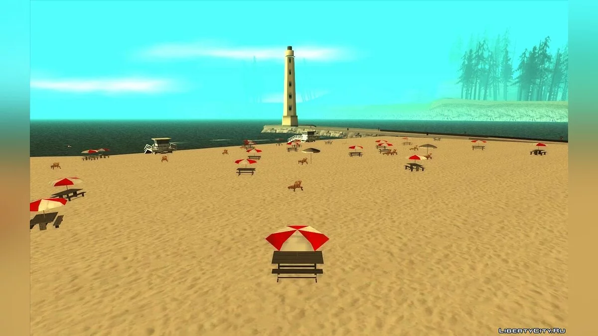 Реалистичный пляж v2.6 / GTA San Andreas