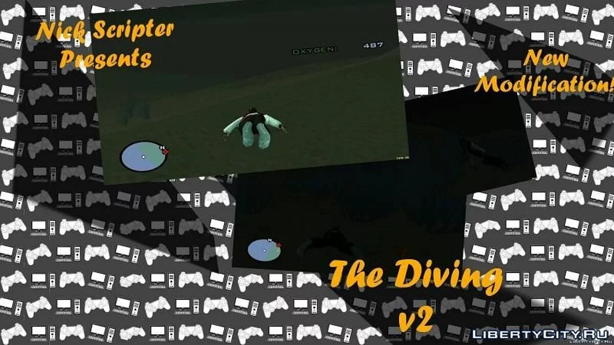 The Diving(Возможность заниматься дайвингом) v2 RUS NIKDISSV / GTA San Andreas