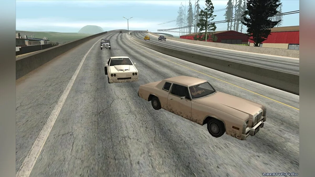 Водители уступают дорогу при сигнале V2 / GTA San Andreas