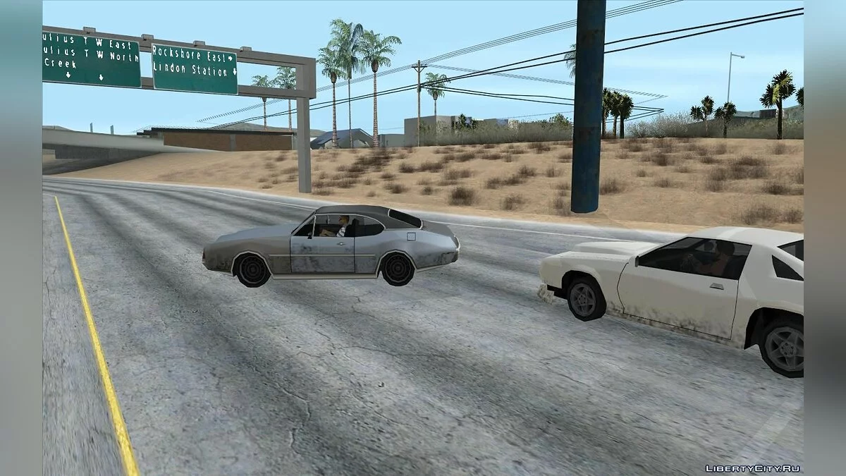 Водители уступают дорогу при сигнале V2 / GTA San Andreas