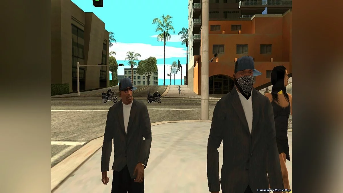 Возможность одеть маску / GTA San Andreas