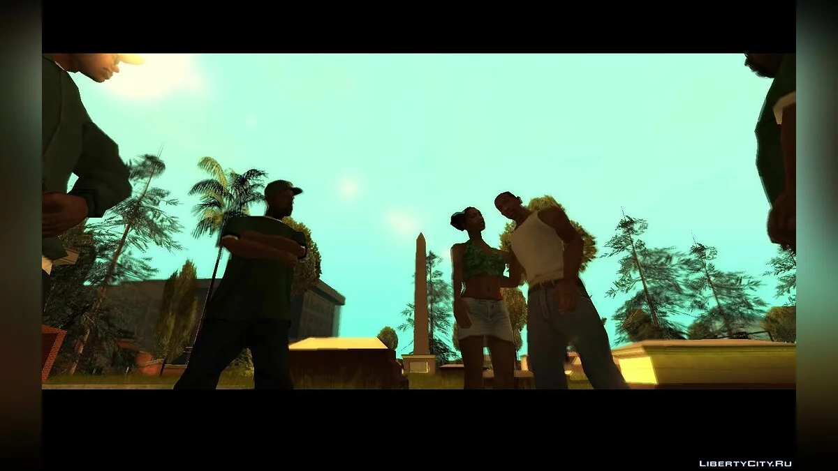 Увеличение обзора в кат-сценах / GTA San Andreas
