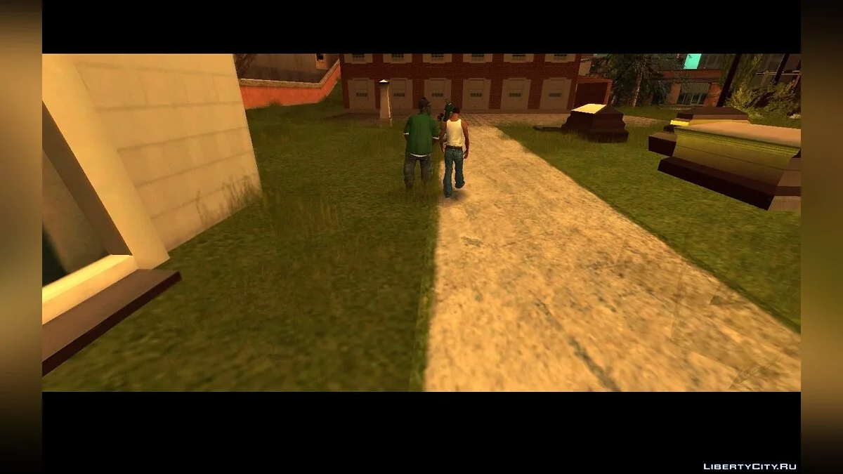 Увеличение обзора в кат-сценах / GTA San Andreas
