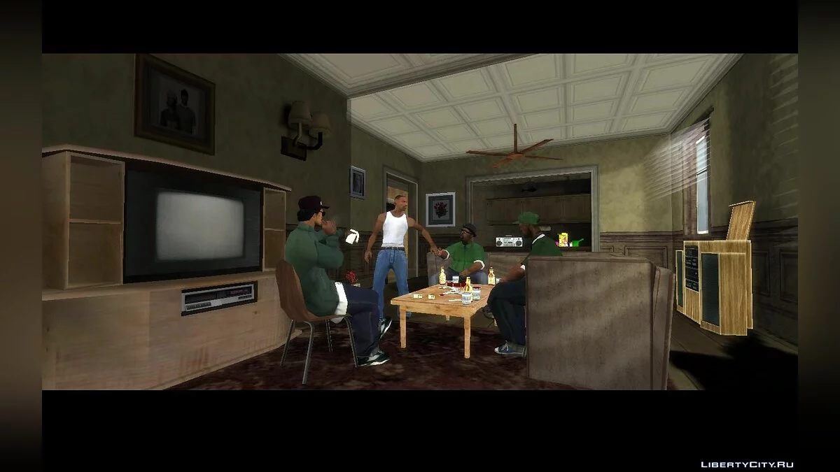 Увеличение обзора в кат-сценах / GTA San Andreas
