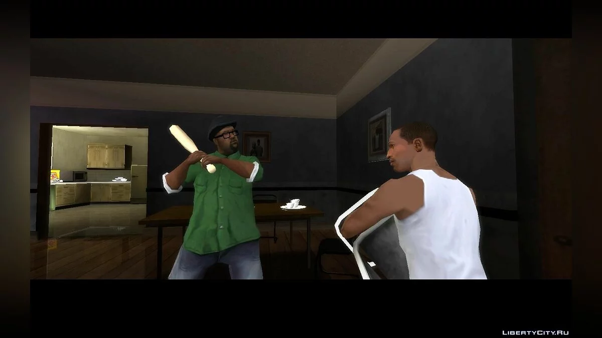 Увеличение обзора в кат-сценах / GTA San Andreas