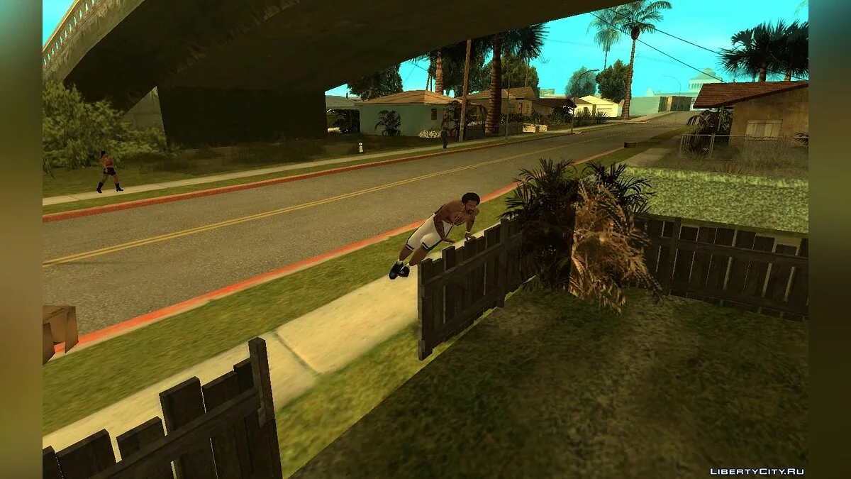 Камера во время перепрыгивания ограждения, в стиле GTA 4 / GTA San Andreas