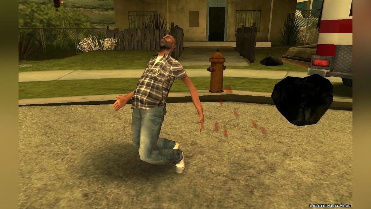 Замедленный полет пули, после выстрела с винтовки (как в Sniper Elite) / GTA San Andreas