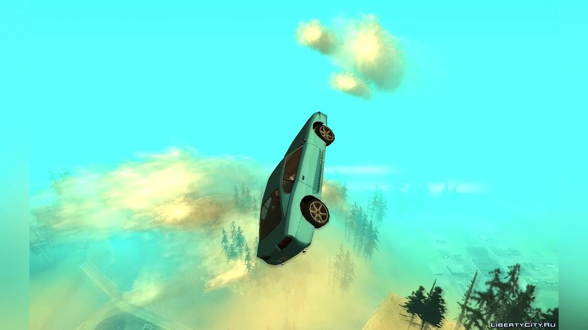 Автомобиль взрывается при падении / GTA San Andreas
