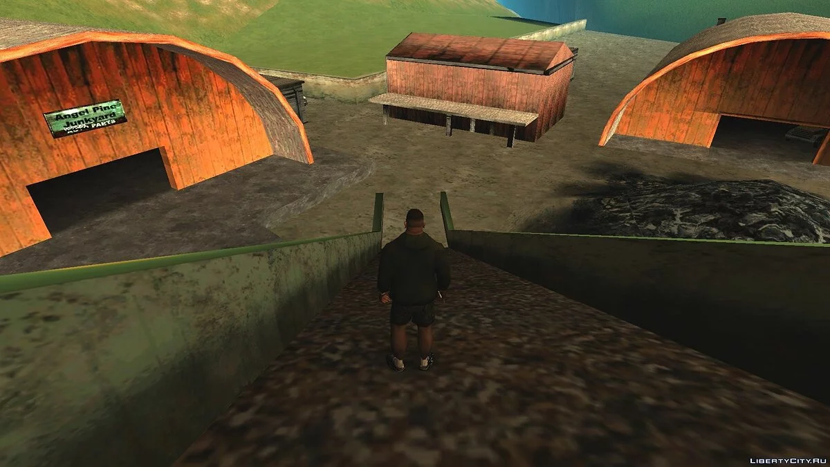 Псих из Manhunt на свалке в Эйнджел Пайн / GTA San Andreas
