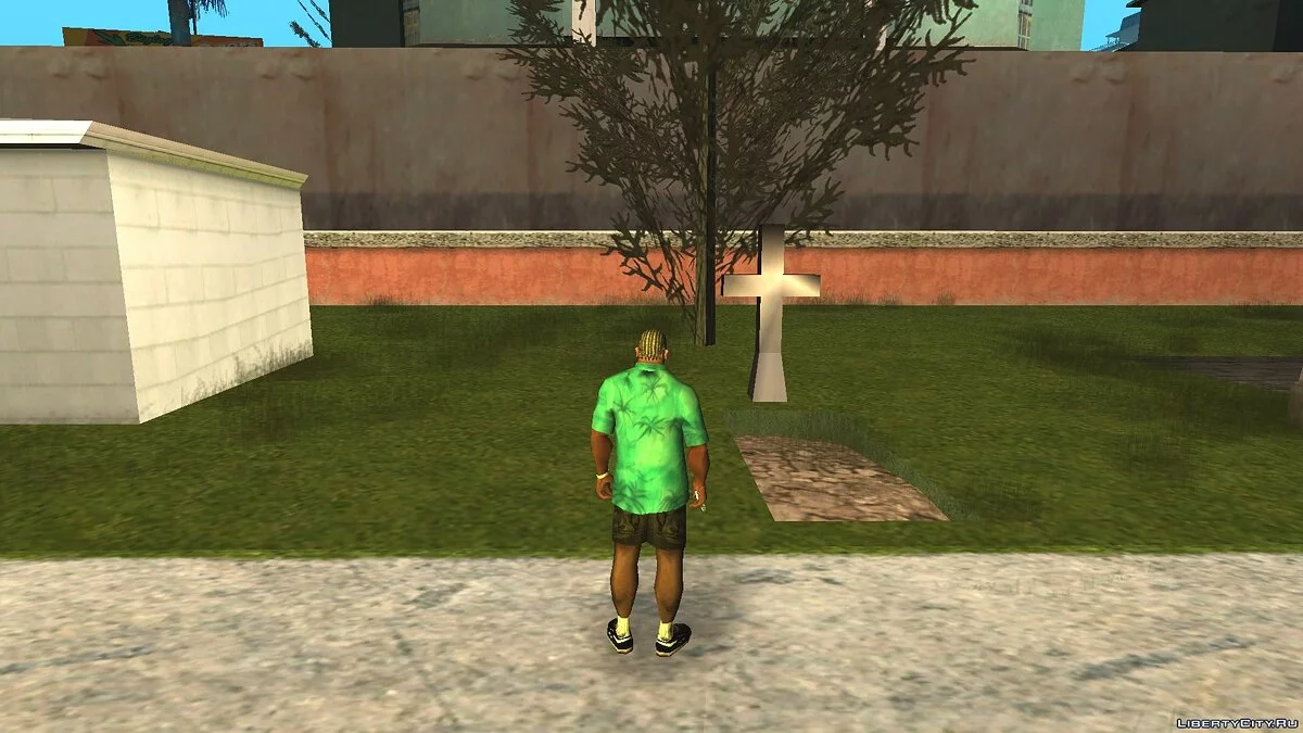 Исправление могил на кладбище в Лос Сантосе / GTA San Andreas