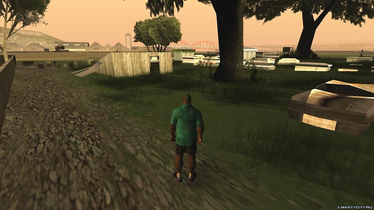Новое кладбище. Блуберри / GTA San Andreas