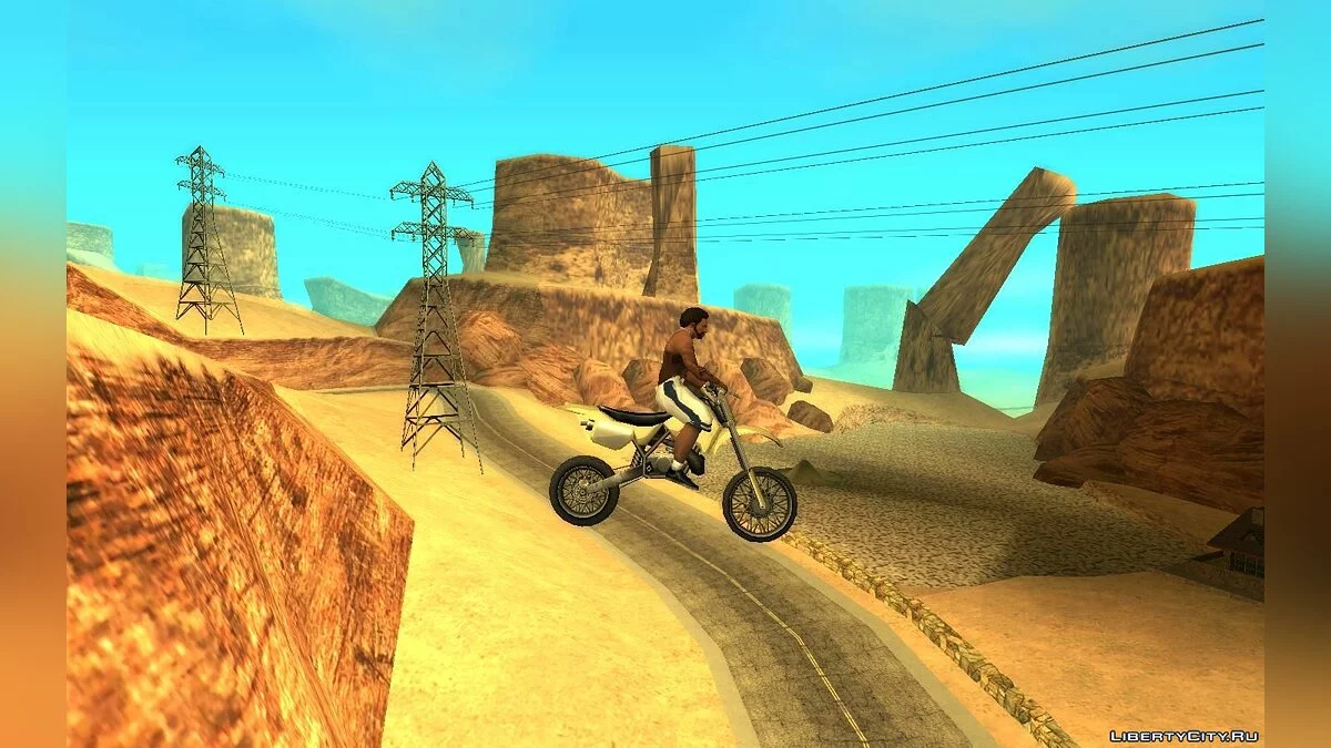 Вставать с двухколесного ТС, во время полета (Обновление от 01.10.2020) / GTA San Andreas