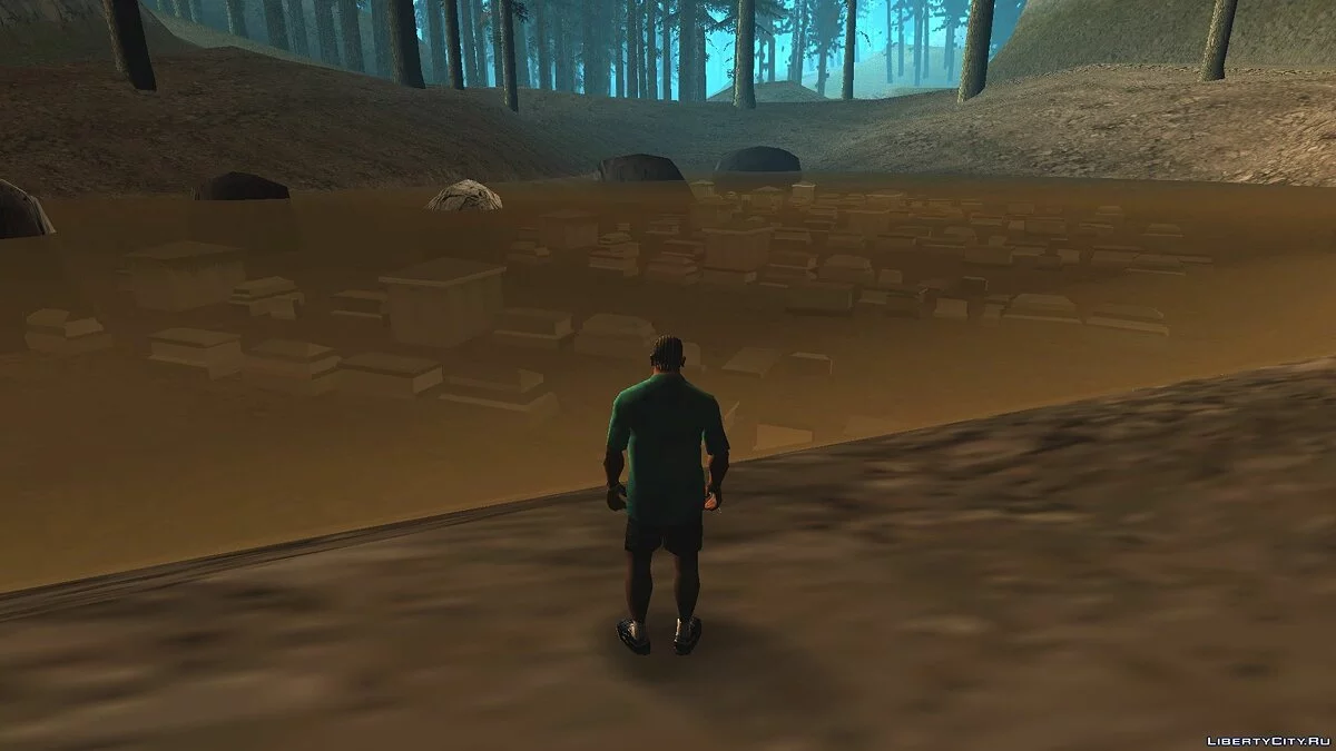 Затопленное кладбище Бэк-о-Бейонд / GTA San Andreas
