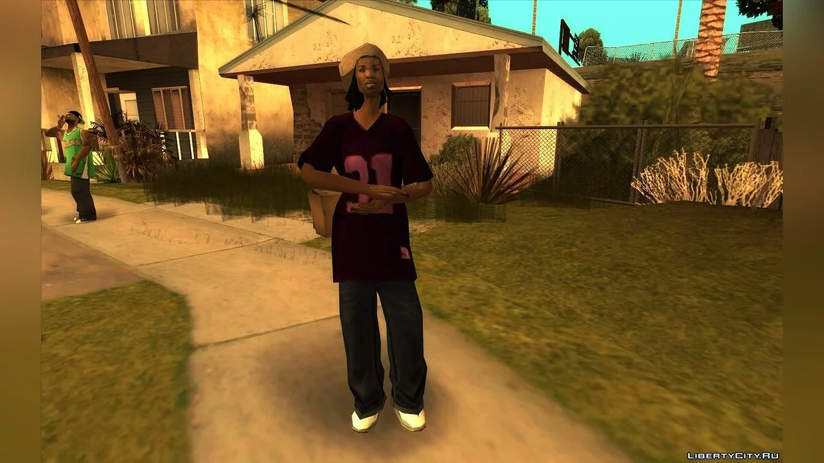 Прохожие реагируют на падение с байка / GTA San Andreas