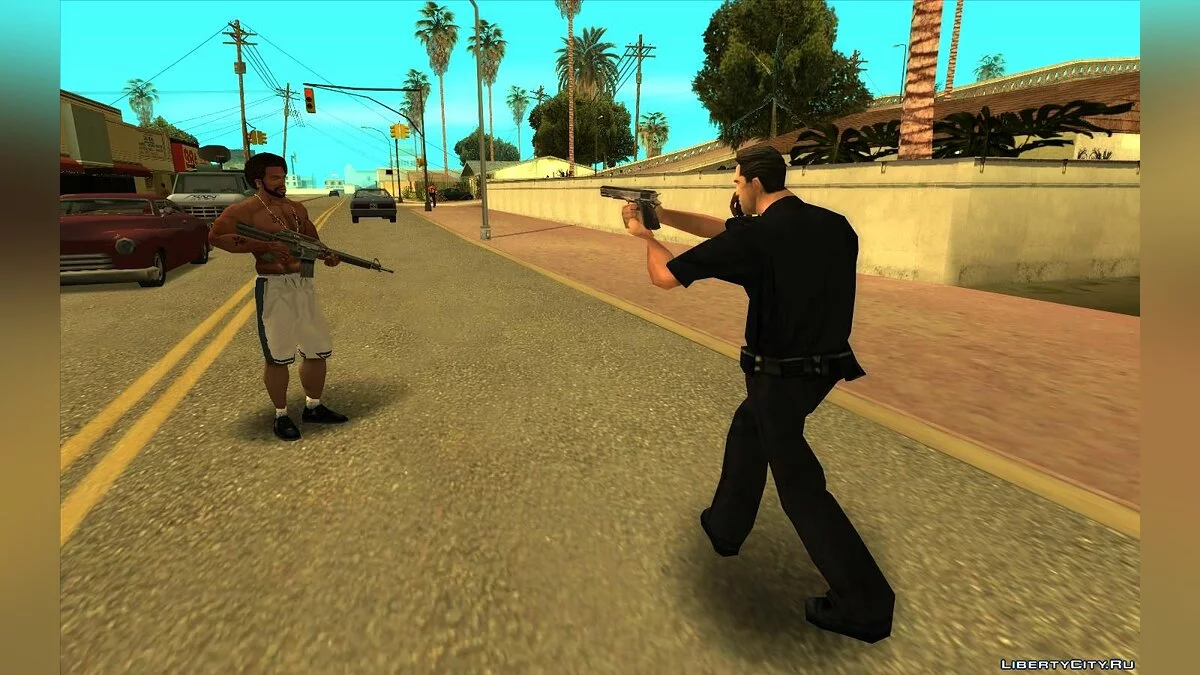 Страх пешеходов V2.0.2 (Педы боятся оружие, обновление от 30.12.20) / GTA San Andreas