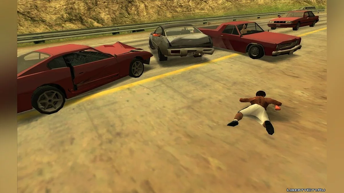 Вылет через лобовое стекло v1.1.2 (Обновление от 05.02.2021) / GTA San Andreas