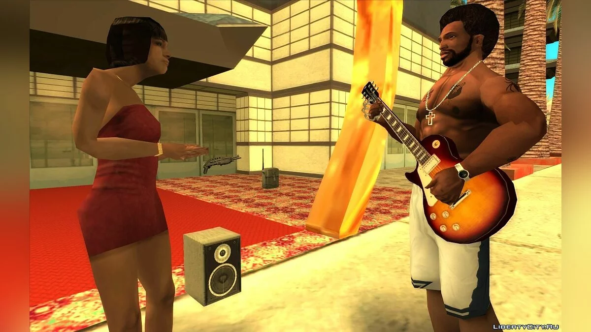 Сиджей играет на гитаре / GTA San Andreas