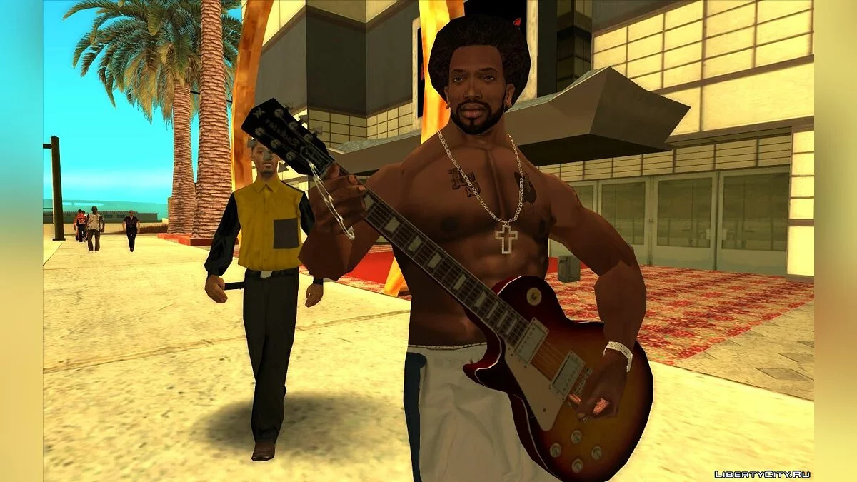 Сиджей играет на гитаре / GTA San Andreas