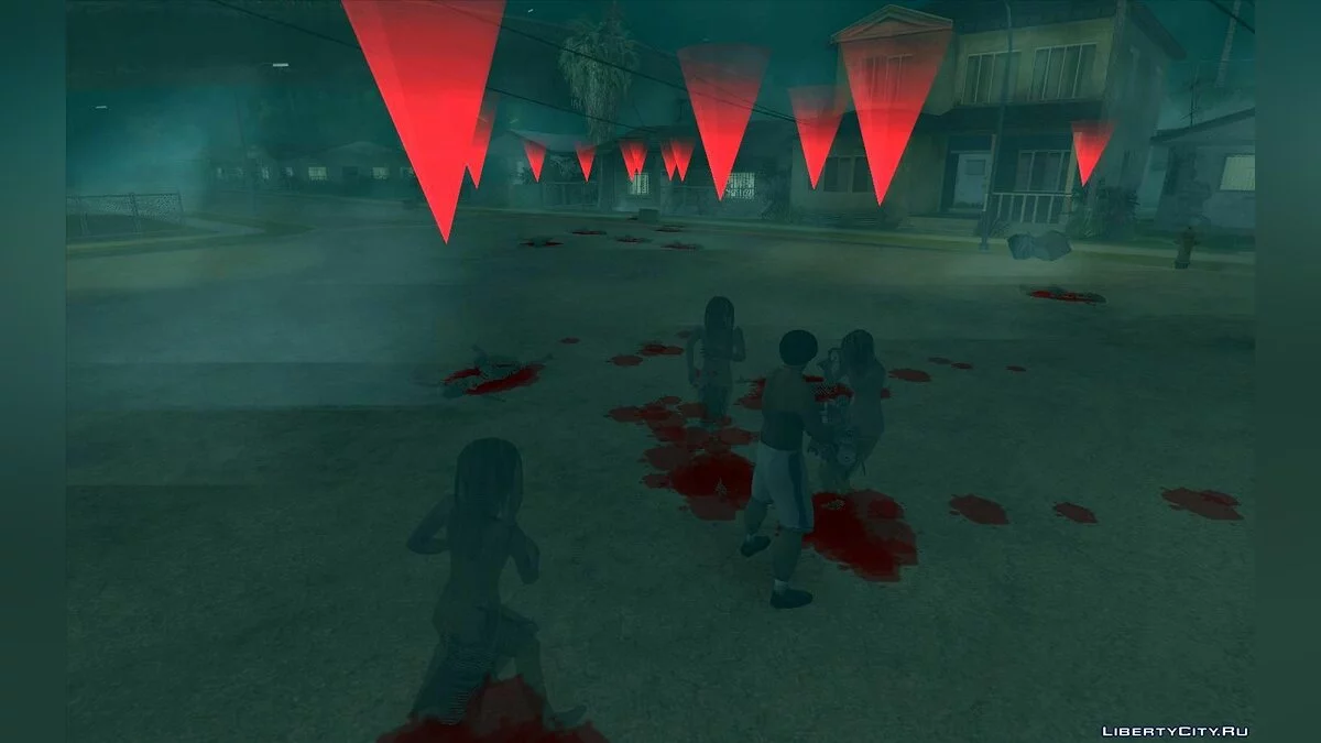 Атака призраков на Grove Street v1 (CLEO-миссия) / GTA San Andreas