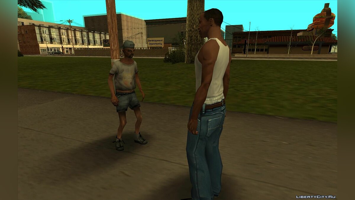 Скачать Дать немного денег бомжу для GTA San Andreas