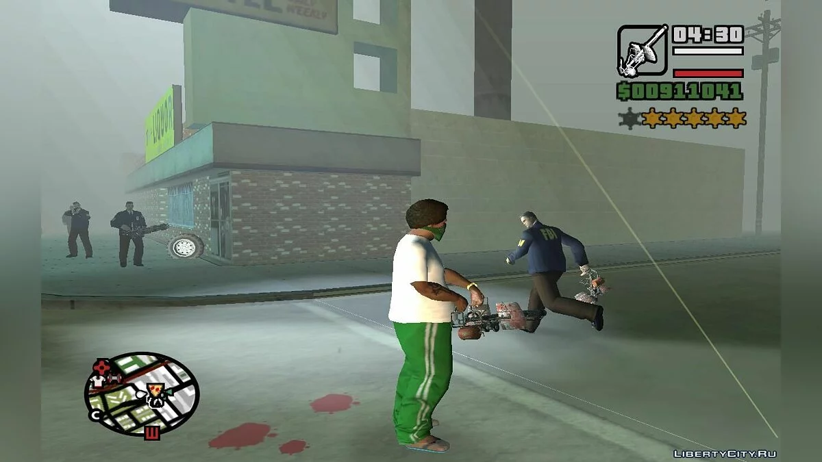 Случайное оружие, здоровье и меткость у всех силовиков (SA) 1.4 / GTA San Andreas
