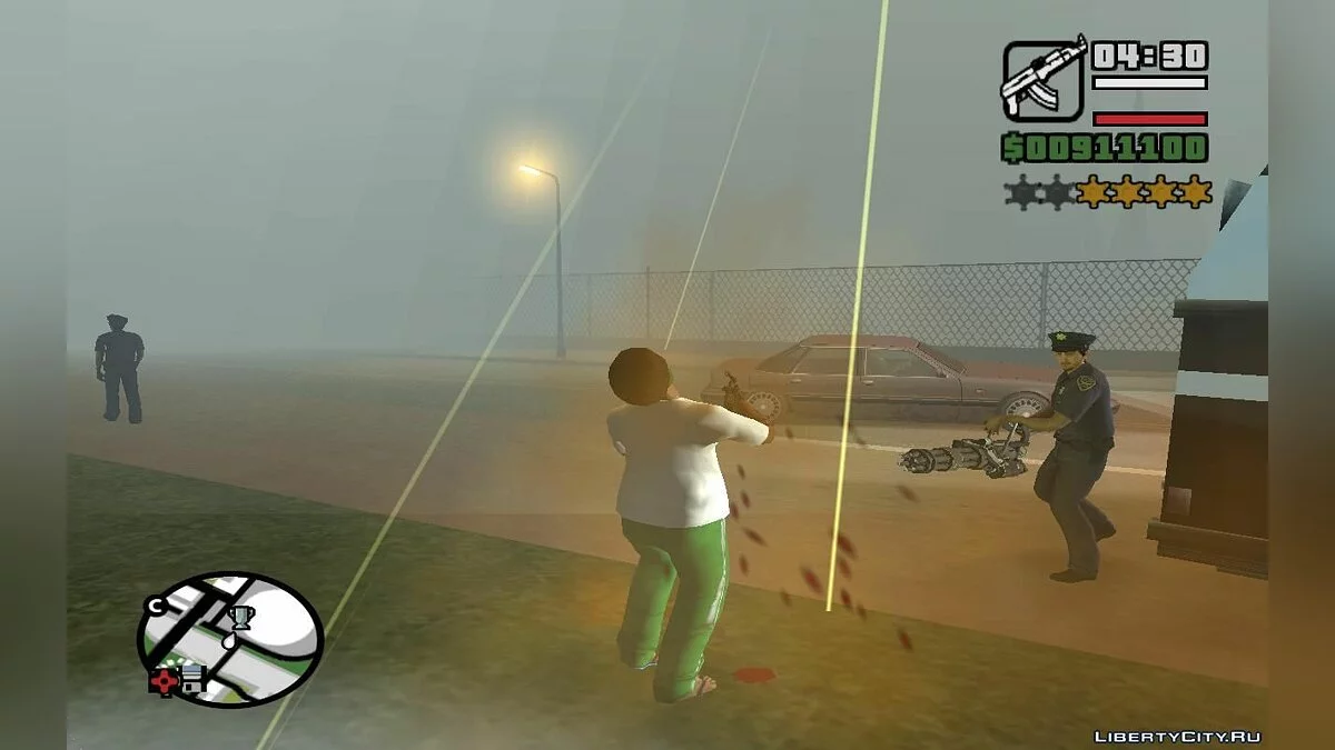 Случайное оружие, здоровье и меткость у всех силовиков (SA) 1.4 / GTA San Andreas