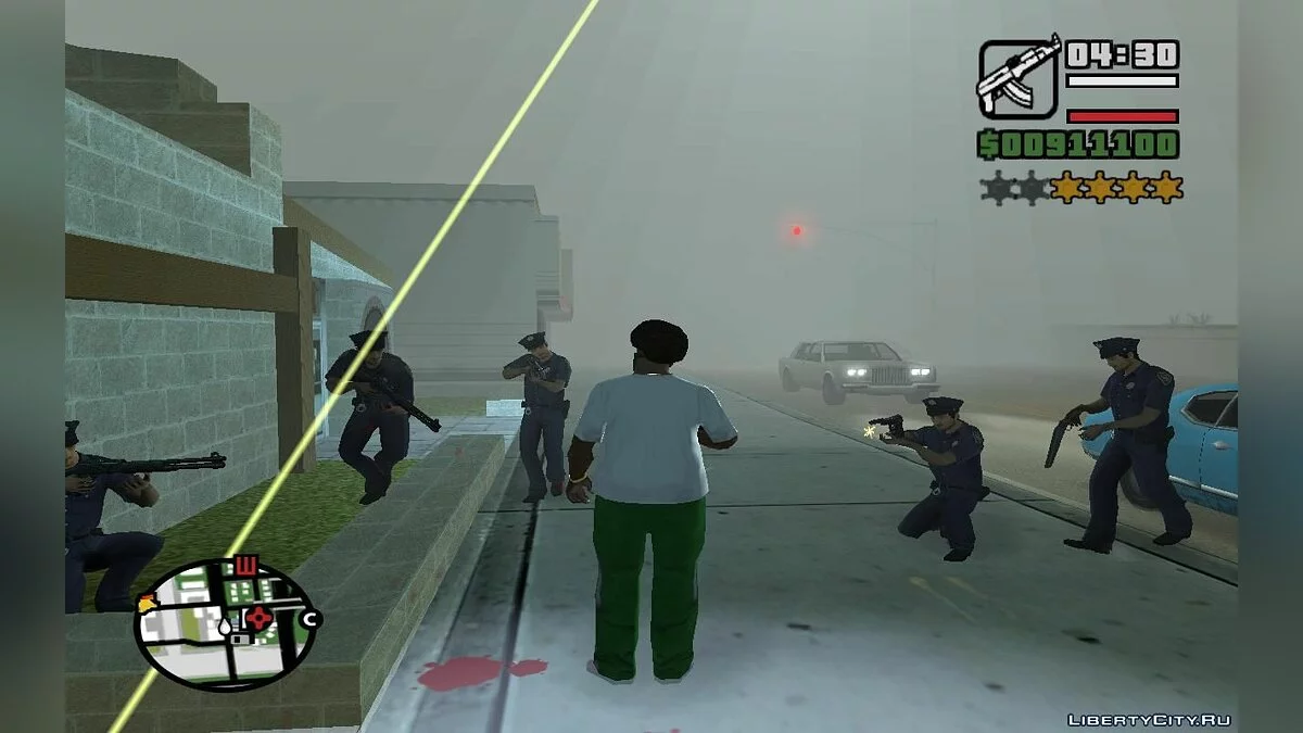 Случайное оружие, здоровье и меткость у всех силовиков (SA) 1.4 / GTA San Andreas