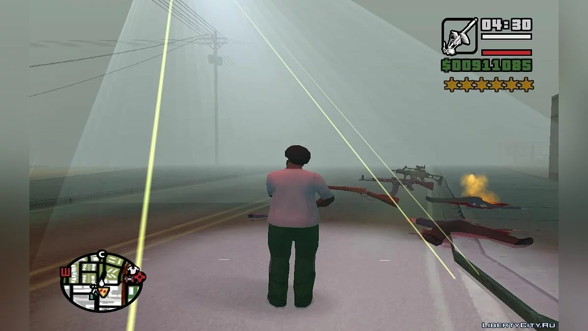 Случайное оружие, здоровье и меткость у всех силовиков (SA) 1.4 / GTA San Andreas