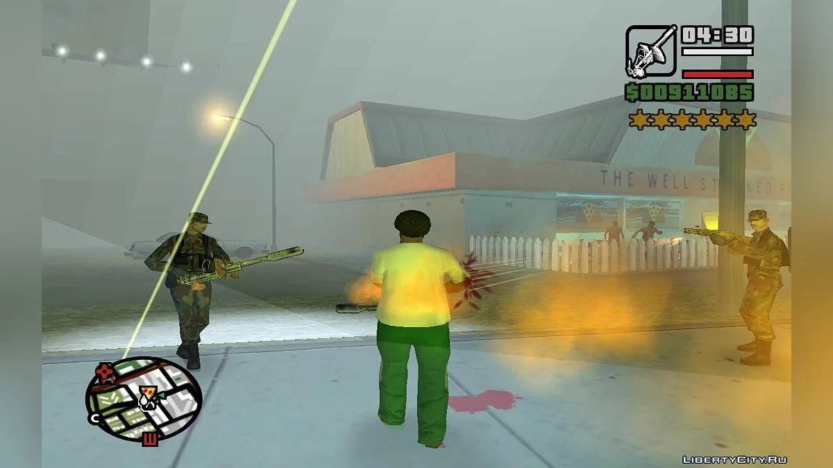 Случайное оружие, здоровье и меткость у всех силовиков (SA) 1.4 / GTA San Andreas