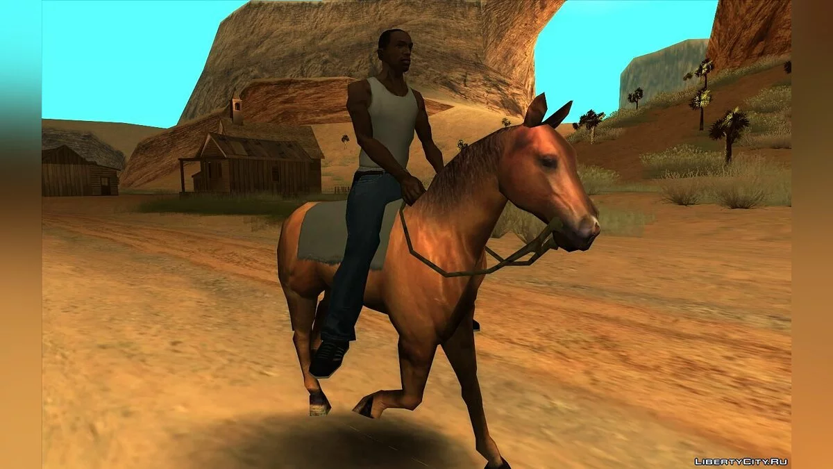 Улучшенный скрипт для езды на лошади / GTA San Andreas
