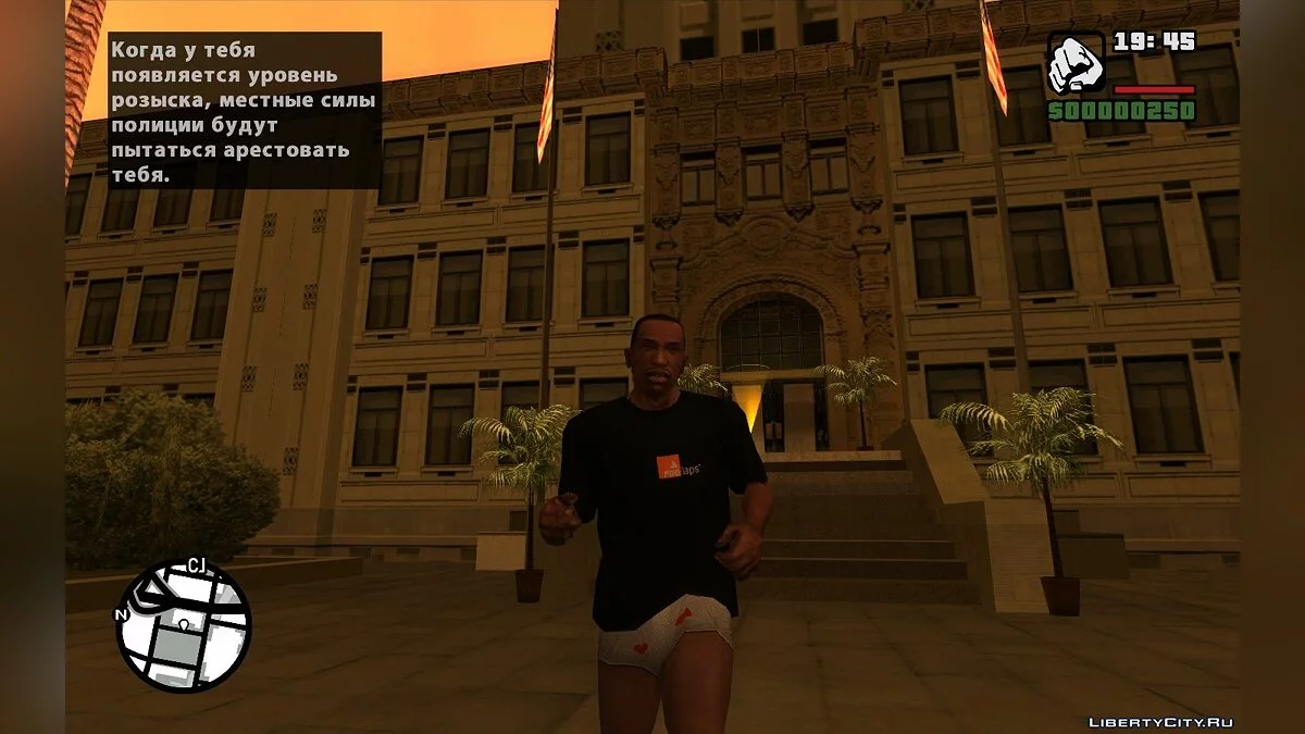 Управлять Карлом во время обучения (при убийстве или аресте) / GTA San Andreas