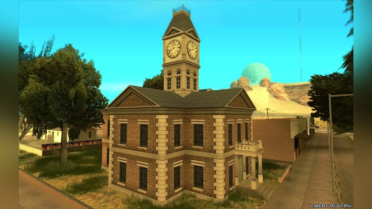 Функциональные часы на ратуше / GTA San Andreas