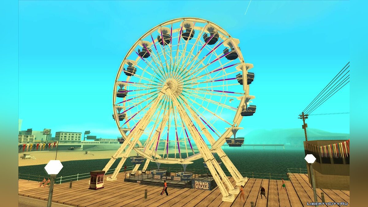 Вращающееся колесо обозрения из GTA 5 (Обновление от 10.02.2022) для GTA San Andreas - Картинка #3