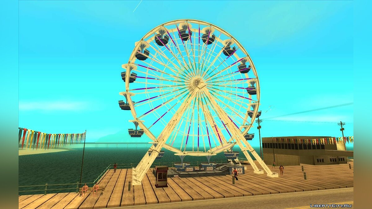 Вращающееся колесо обозрения из GTA 5 (Обновление от 10.02.2022) для GTA San Andreas - Картинка #2