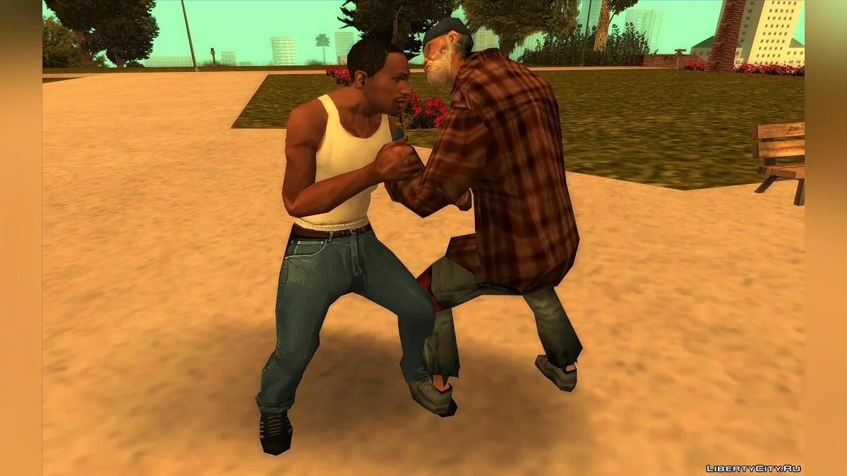 Улучшенная драка с прохожими  / GTA San Andreas