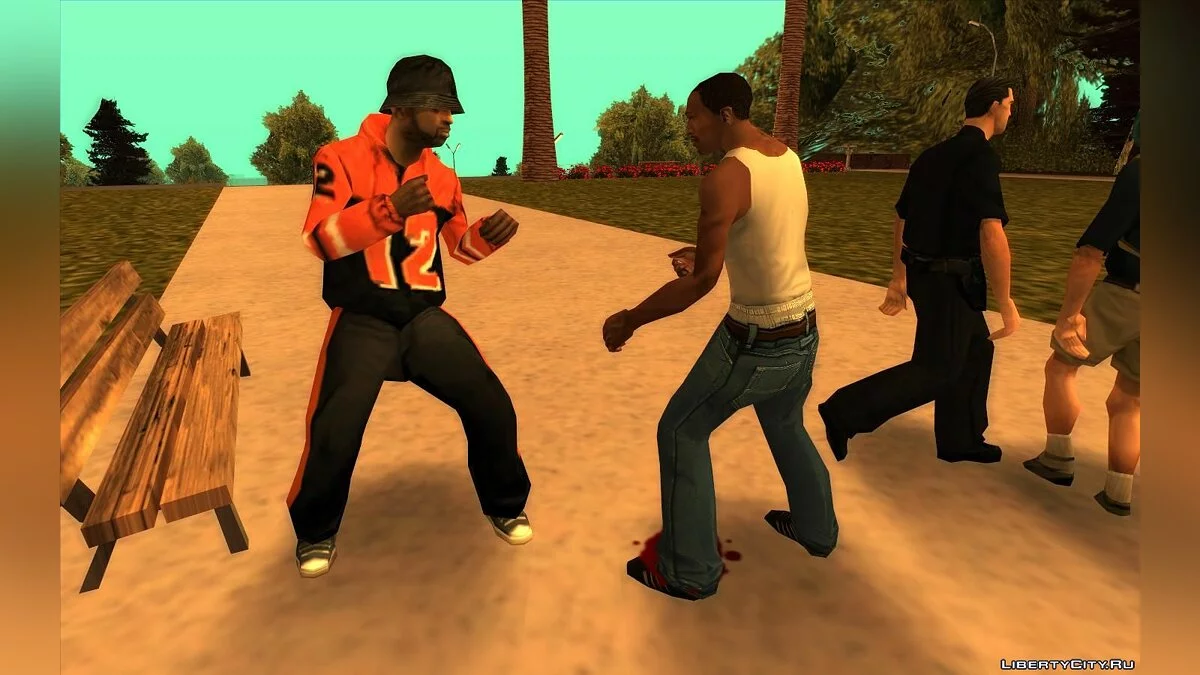 Улучшенная драка с прохожими  / GTA San Andreas