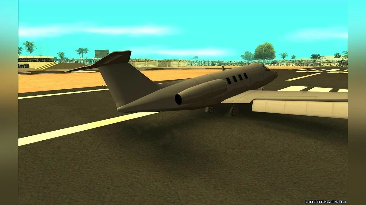 Airplane Tire Skid - Дым и звук во время посадки авиации v1.1 / GTA San Andreas