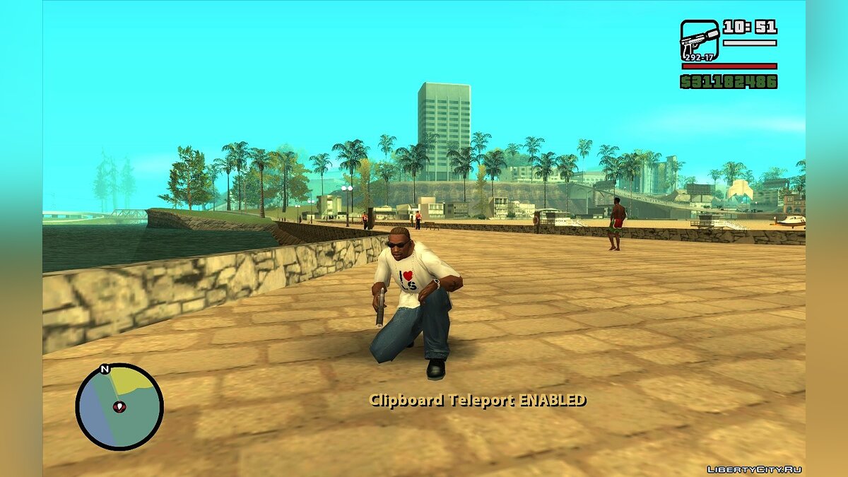 Скачать Clipboard Teleport - Телепорт с помощью буфера обмена для GTA San  Andreas