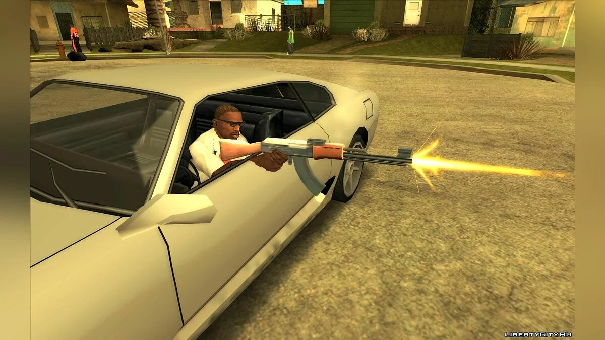 Использовать оружие во время вождения (Ремейк) / GTA San Andreas