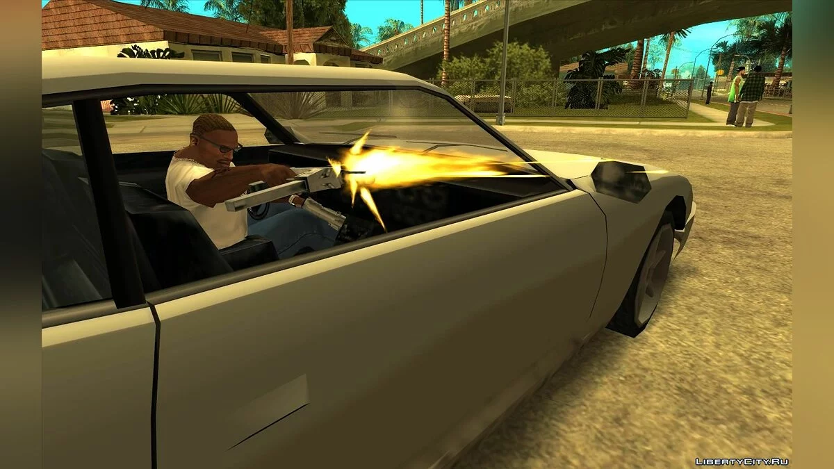 Использовать оружие во время вождения (Ремейк) / GTA San Andreas