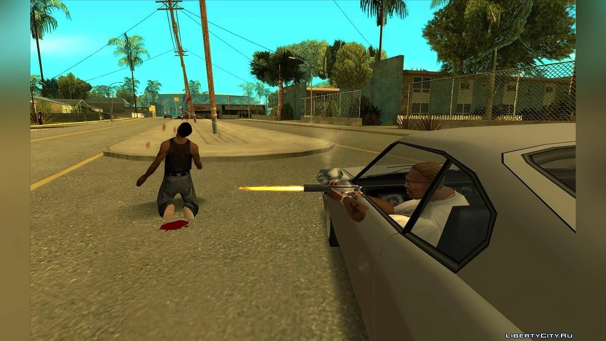 Использовать оружие во время вождения (Ремейк) / GTA San Andreas