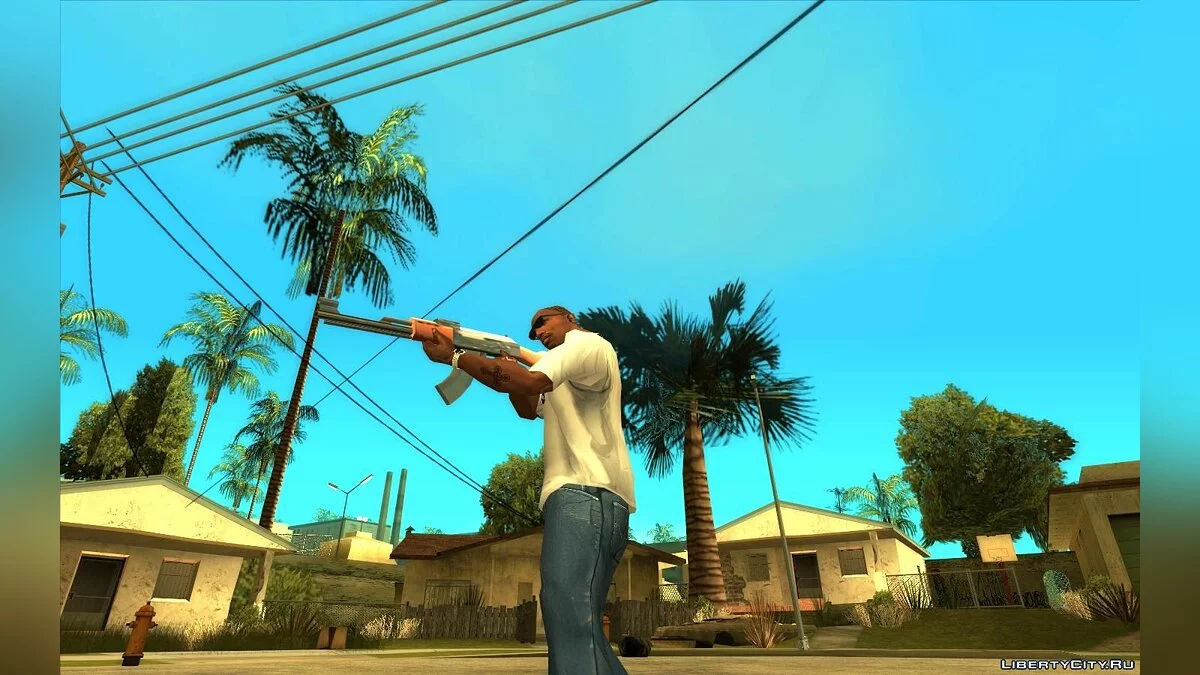 Вращать камеру во время прицеливания  / GTA San Andreas