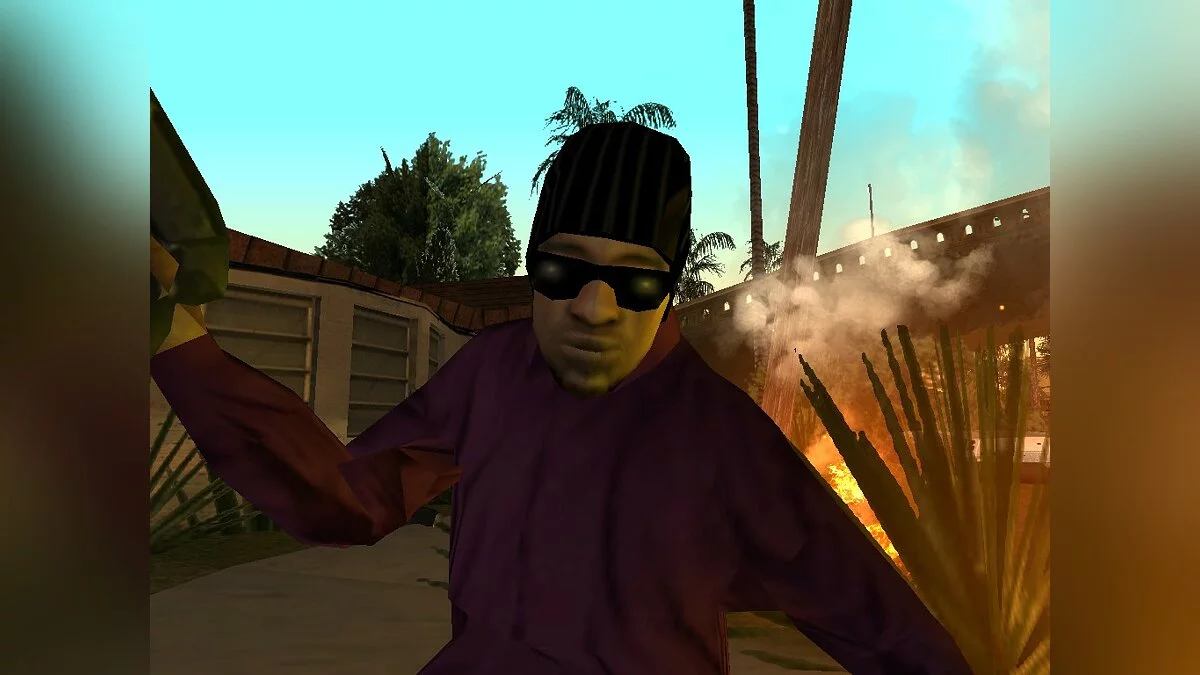 Атака Ballas на Grove Street / GTA San Andreas