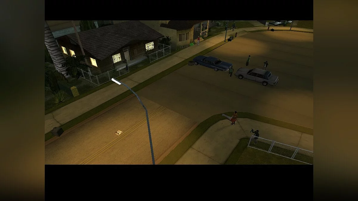 Атака Ballas на Grove Street / GTA San Andreas