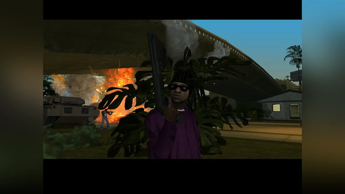 Атака Ballas на Grove Street / GTA San Andreas