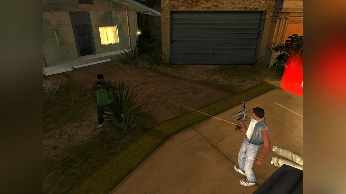 Атака Ballas на Grove Street / GTA San Andreas