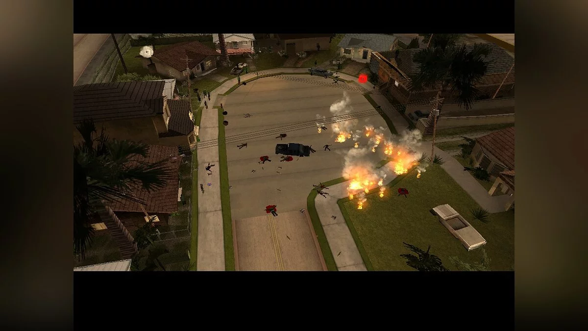 Атака Ballas на Grove Street / GTA San Andreas